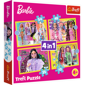 TREFL BARBIE Комплект пазлов 4в1 (34626T)