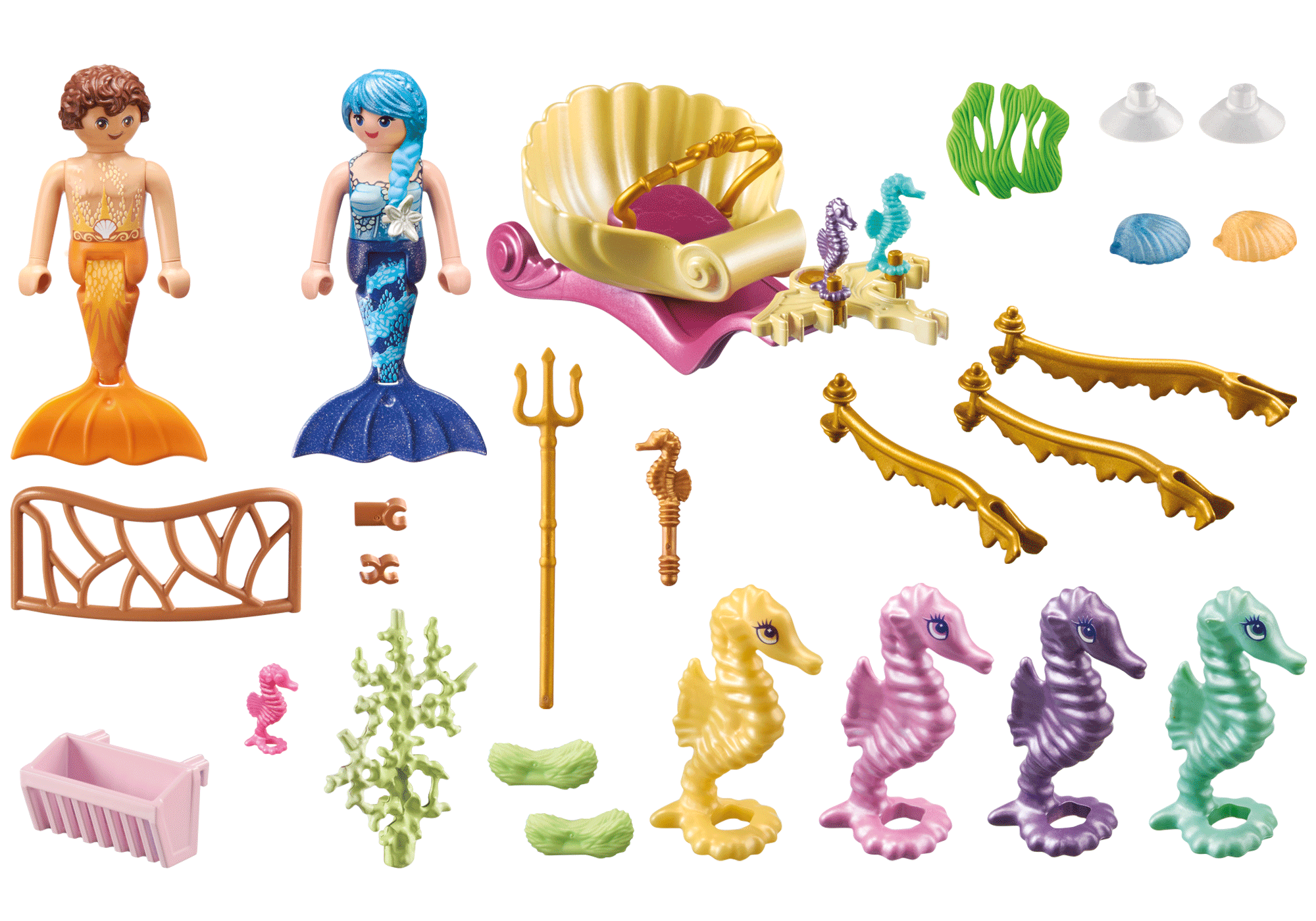 PLAYMOBIL MERMAIDS Mermaid Seahorse Carriage 71500 (71500P)