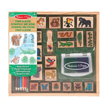 MELISSA & DOUG Zīmogu komplekts Lietus mežs (6074864)