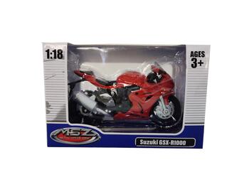 MSZ металлическая модель SUZUKI GSR-R1000 1:18 (67703)
