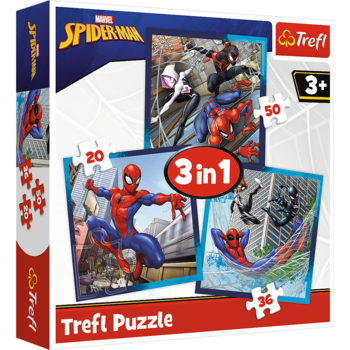 TREFL SPIDER-MAN Комплект пазлов 3в1 Человек-паук (34874T)