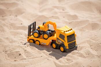 JCB Kravas automašīnas komplekts ar ekskavatoru, 36 cm (1417586T)