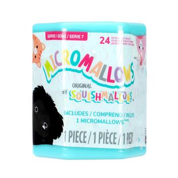 SQUISHMALLOWS Micromallows plīša rotaļlieta slēgtā iepakojumā, 6 cm (DIS1768)