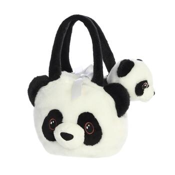 AURORA Fancy Pals plīša rotaļlieta Panda somiņā, 20 cm (220897C)