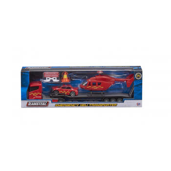 TEAMSTERZ Игровой комплект с металлическим вертолётом и машинками, 26 см (1373618.18)