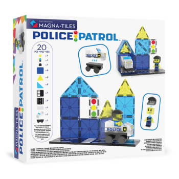 MAGNA-TILES Magnētiskais konstruktors Policijas patruļa, 20 gab. (252020MT)