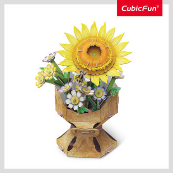 CUBICFUN 3D пазл «Букет цветов – подсолнух» (W3303H)