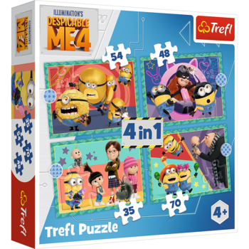 TREFL MINIONS Комплект пазлов 4в1 Миньоны (34648T)