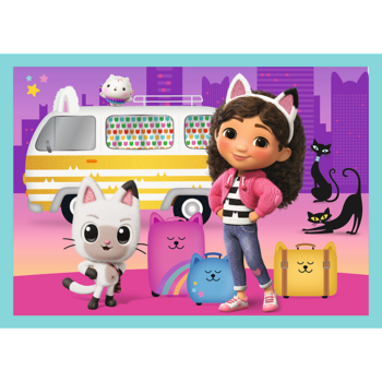TREFL GABBY´S DOLLHOUSE Комплект пазлов 4 в1 (34670T)