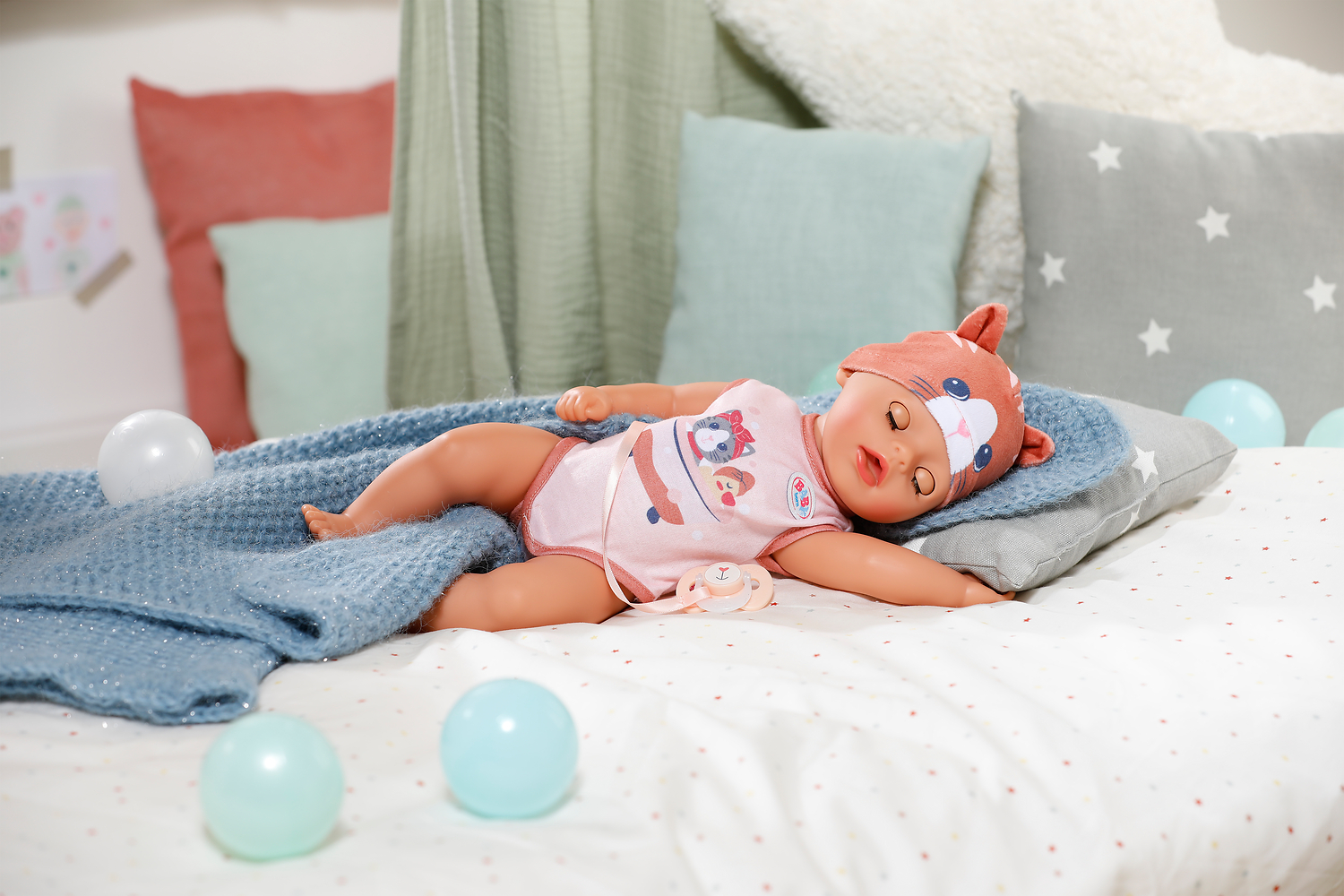 BABY BORN кукла Lena в костюме с кошачьим принтом, 36 cm (839560)