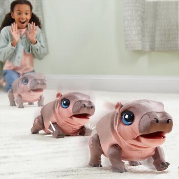 FURREAL Wag-a-Lots интерактивная мягкая игрушка - Sally the Silly Hippo (28179)