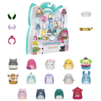 SQUISHMALLOWS SQUISH-A-LONGS Комплект фигурок, 14 шт, 2,5 см (SQAL0028)