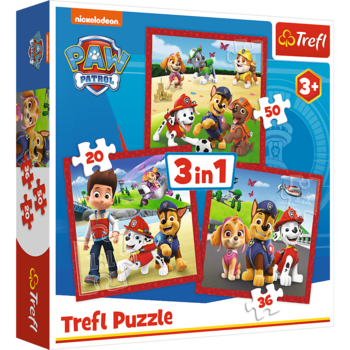 TREFL PAW PATROL Комплект пазлов 3 в 1 (34867T)