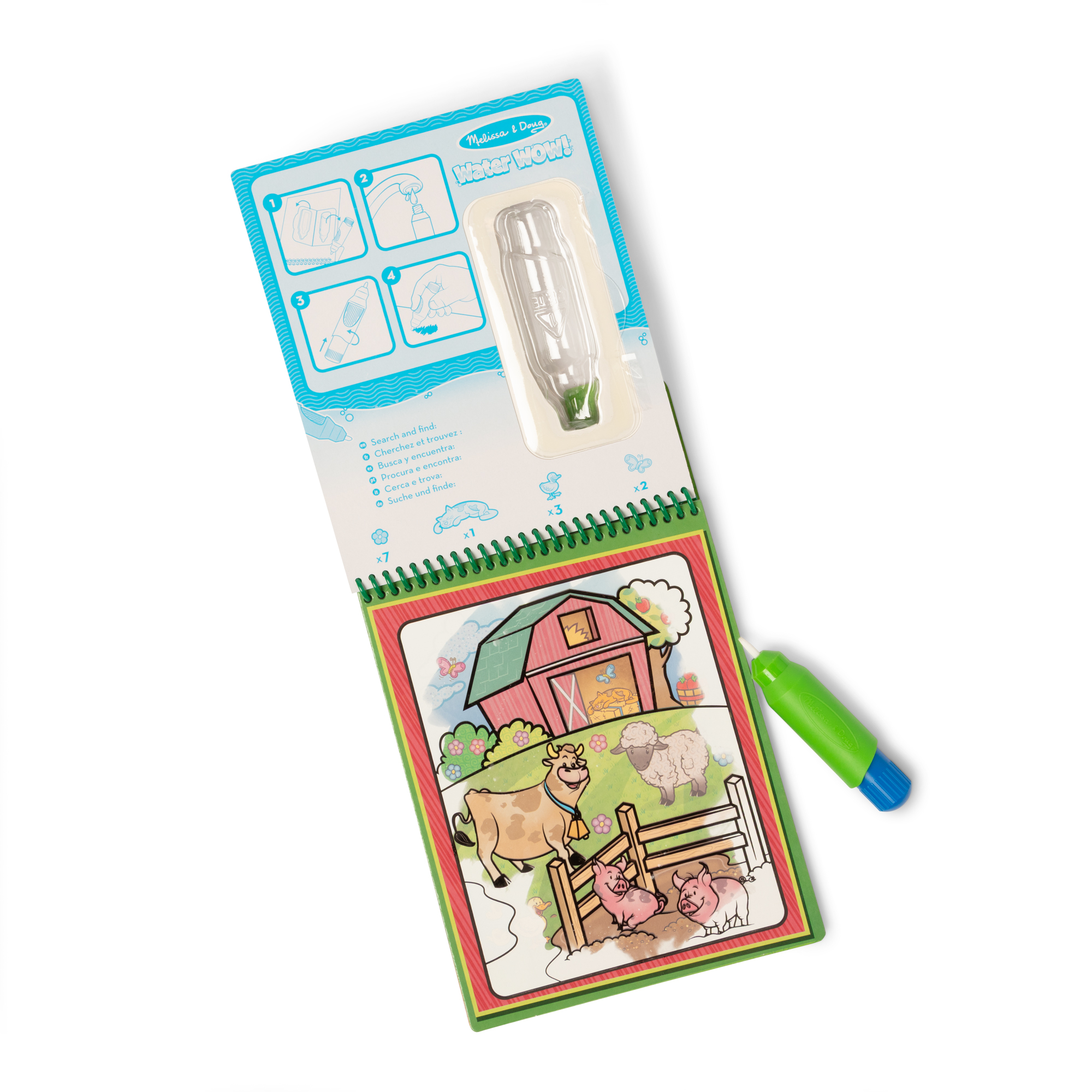 MELISSA & DOUG Water Wow! Раскраска. Рисуем водой - Животные (6074878)