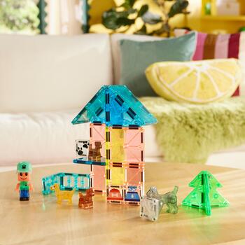 MAGNA-TILES Magnētiskais konstruktors Kucēnu parks, 27 gab. (252027MT)