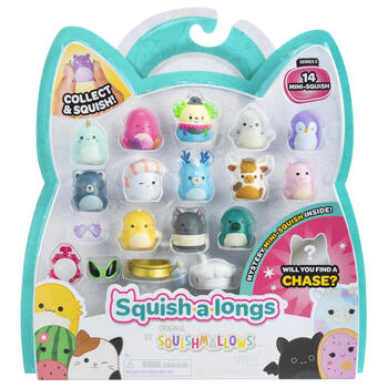 SQUISHMALLOWS SQUISH-A-LONGS Комплект фигурок, 14 шт, 2,5 см (SQAL0028)