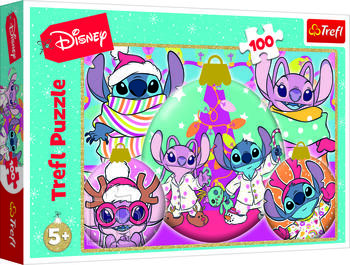 TREFL DISNEY STITCH Пазл Рождество, 100 шт. (94131T)