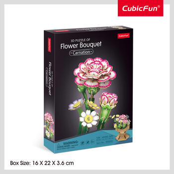 CUBICFUN 3D пазл «Букет цветов – гвоздика» (W3300H)