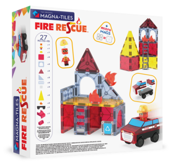 MAGNA-TILES Magnētiskais konstruktors Ugunsdzēsēju glābšana, 27 gab. (252027FRMT)