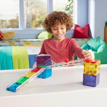 MAGNA-TILES магнитный конструктор Рельсовое ралли, 33 деталей (251033MT)