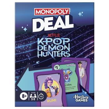 MONOPOLY карточная игра Deal KPOP Demon hunters (на английском яз.) (G4498EN)