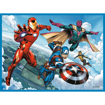 TREFL AVENGERS Puzles komplekts 30 gab + 48 gab + 24 memo (93333T)