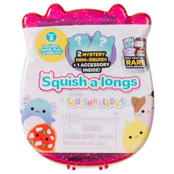 SQUISHMALLOWS SQUISH-A-LONGS Фигурки-сюрприз, 2 шт, 2,5 cm (SQAL0051)