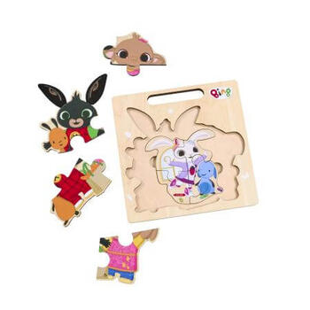 BING & FRIENDS многослойный деревянный пазл Bing (BG2418)