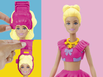 PLAY-DOH BARBIE игровой набор Барби Оборки и бантики (G1361)