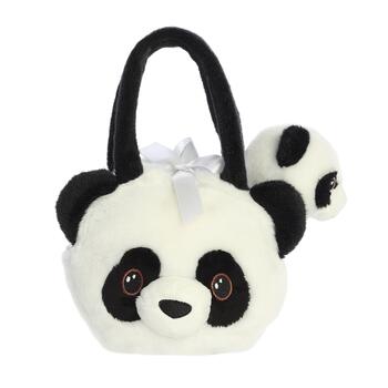 AURORA Fancy Pals plīša rotaļlieta Panda somiņā, 20 cm (220897C)