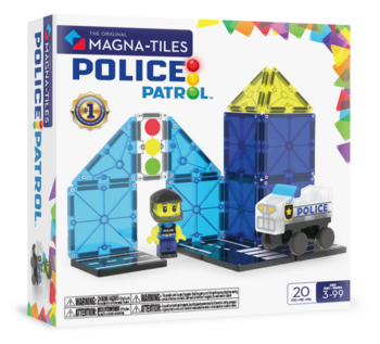 MAGNA-TILES Magnētiskais konstruktors Policijas patruļa, 20 gab. (252020MT)