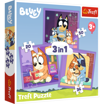 TREFL BLUEY Комплект пазлов 3в1 (34895T)
