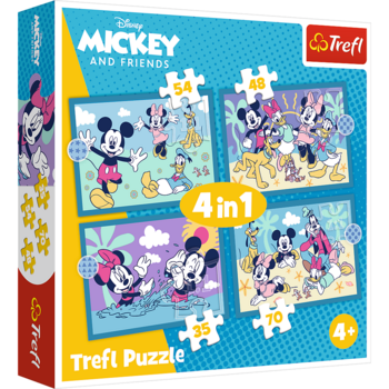 TREFL DISNEY Комплект пазлов 4в1 Микки-Маус (34669T)