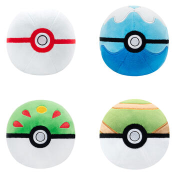 POKEMON W2 плюшевая игрушка Poké Ball, 12 см (PKW3554-2)