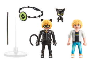 PLAYMOBIL MIRACULOUS: Adrien & Cat Noir 71337 (71337P)