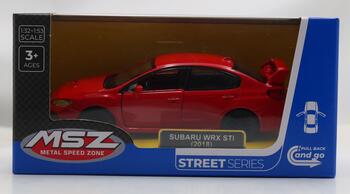 MSZ металлическая модель Subaru WRX STI, масштаб 1:40 (671002M)