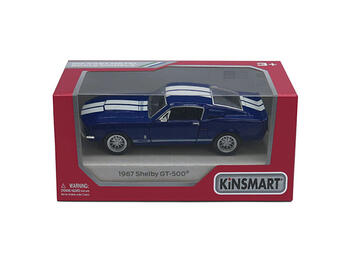 KINSMART Металлическая моделька 1967 Shelby GT-500, масштаб 1:38 (KT5372)