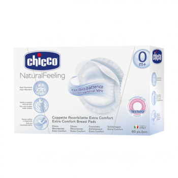CHICCO Антибактериальные подушечки для кормящих мам, 60шт (61773.00)