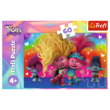 TREFL TROLLS Пазл Тролли 3, 60 шт. (17386T)