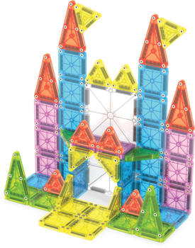 MAGNA-TILES magnētiskais konstruktoru komplekts Travel Deluxe, 55 gab. (254055MT)