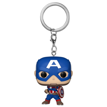 FUNKO POP! Atslēgu piekariņš: Marvel - Captain America (82492F)