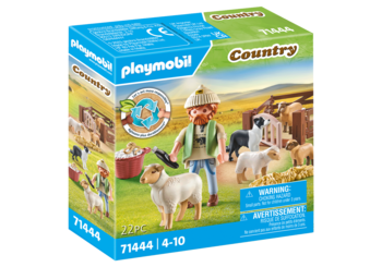 PLAYMOBIL COUNTRY Young Shepherd with flock of sheep 71444 (71444P)