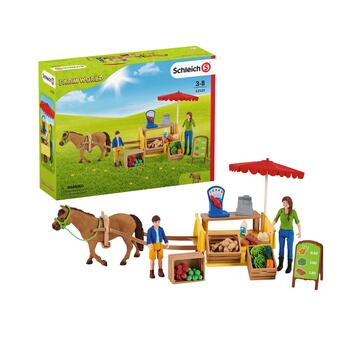 SCHLEICH FARM WORLD Pārvietojamā lete lauku precēm (42528S)