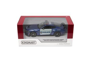 KINSMART Металлическая моделька 2024 Ford Mustang Dark Horse (politsei/tuletõrje), масштаб 1:38 (KT5455R)