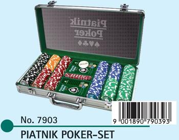 PIATNIK Pokera Komplekts ar 300 čipiem (7903)