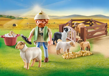 PLAYMOBIL COUNTRY Young Shepherd with flock of sheep 71444 (71444P)