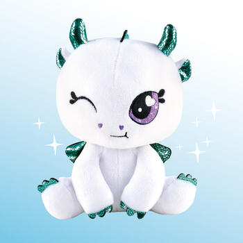 AIRBRUSH PLUSH Plīša Pūķis DIY komplekts ar aerogrāfu, 25 cm (AIR085)