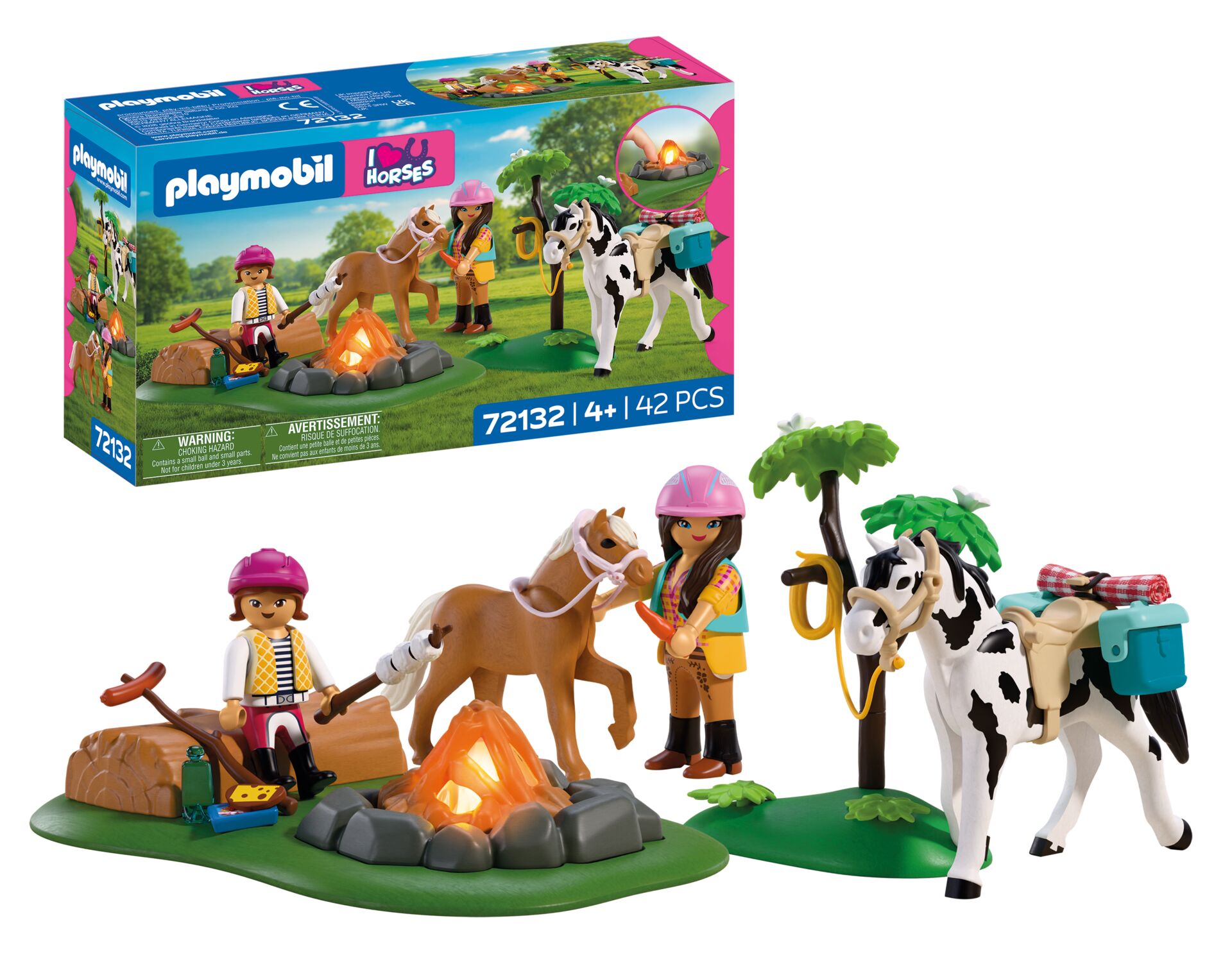 PLAYMOBIL Конная прогулка с костром 72132 (72132P)