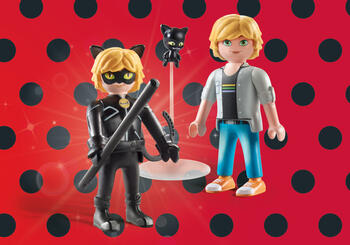 PLAYMOBIL MIRACULOUS: Adrien & Cat Noir 71337 (71337P)