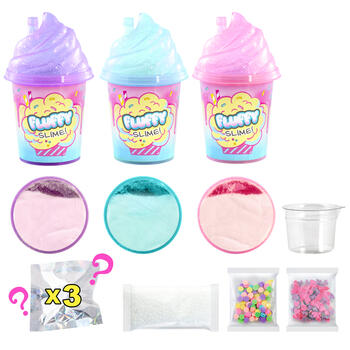 SO SLIME Pūkainās gļotas, 3-paka (101CL)